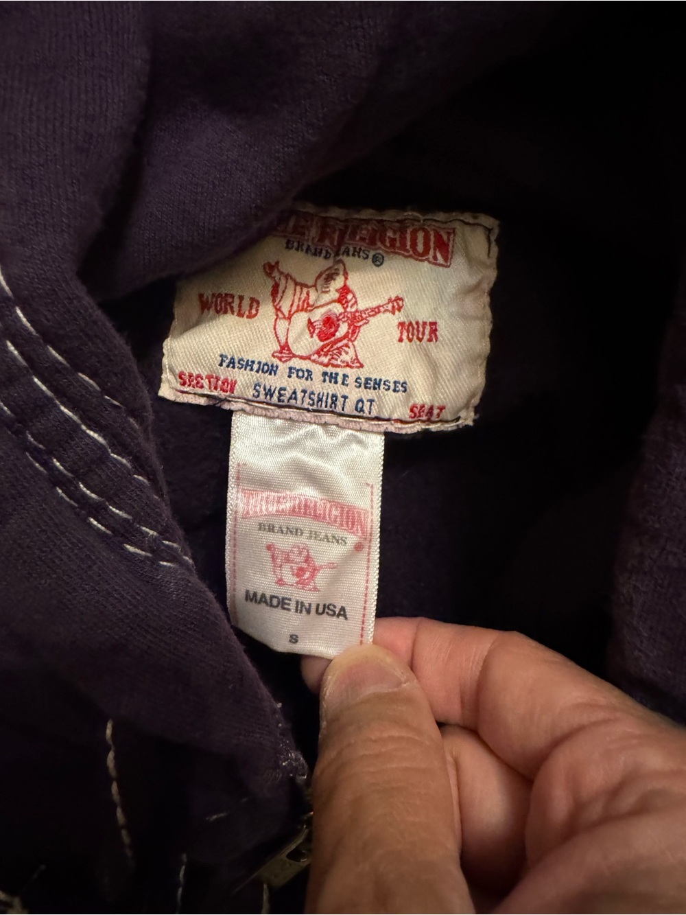 Vintage true religion zip hoodie women’s small - Picture 3 of 3